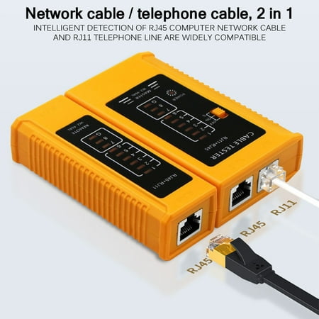 Network Tester RJ45 RJ11 Network Cable Telephone line Network Tester Leather Bag HFDZ&SW 